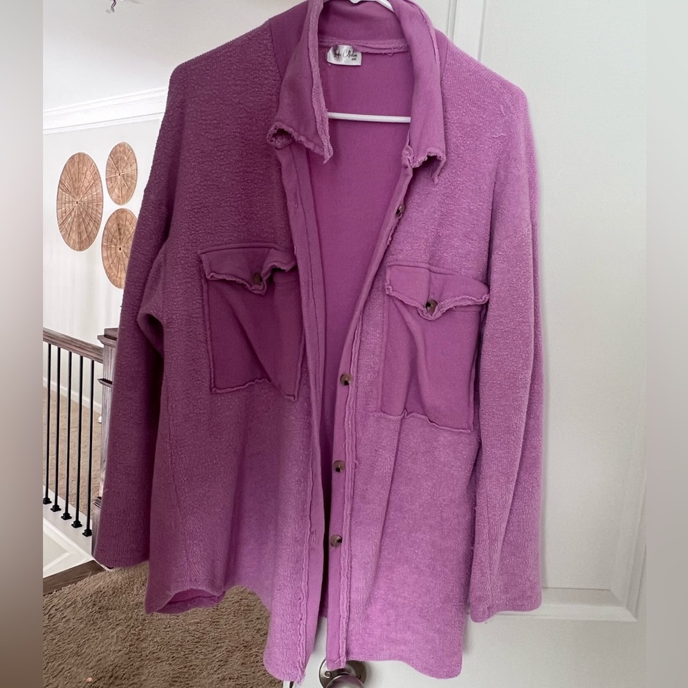 Perfect Pink light weight shacket
